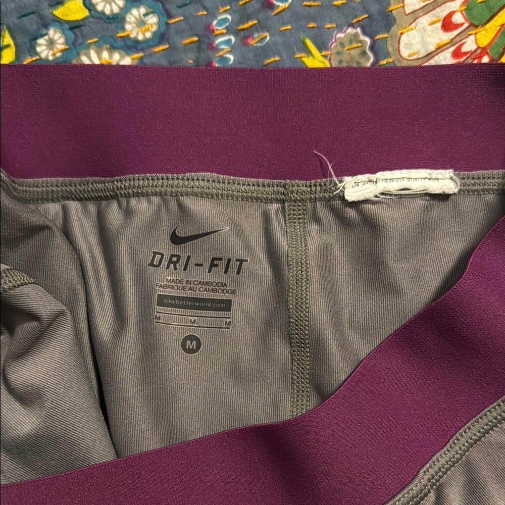 Nike Women's Two-Tone Skirt - Gray and Purple - Picture 3 of 5